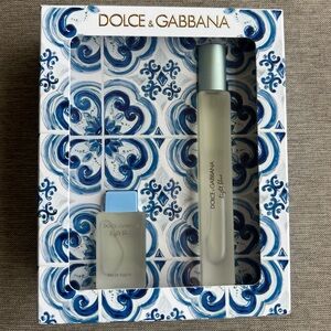 2 Piece Dolce & Gabbana Light Blue Eau de Toilette Travel Mini Set 10 ml+ 4.5 ml